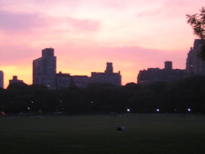 Il tramonto cala su Central Park, ora di tornare a casuccia :)